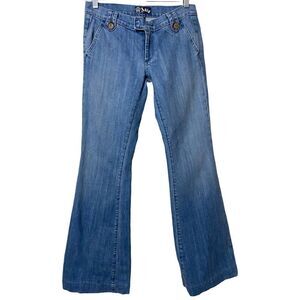 Anlo Boho Light Wash Wide Leg Jeans